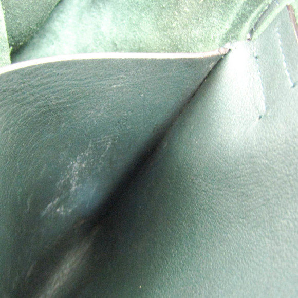 CELINE Khaki Leather Shoulder Bag - Picture 14 of 16